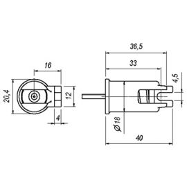 SOCLU R7s COD 953 - MONTARE LATERAL