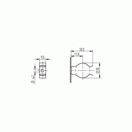 COLIER - SUPORT LAMPA T8