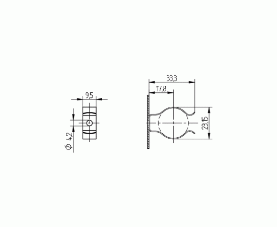 COLIER - SUPORT LAMPA T8